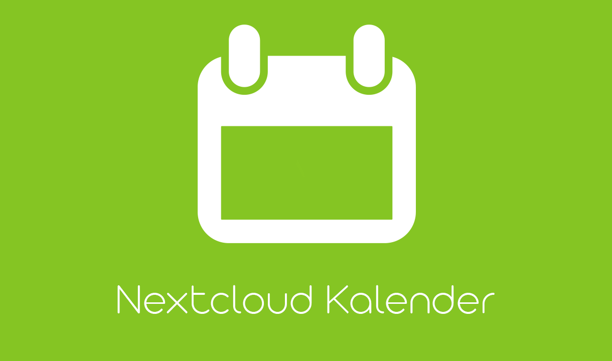 Logo Nextcloud Kalender sur fond vert THM